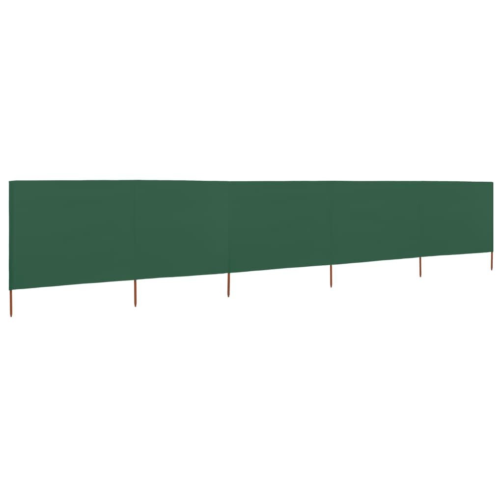 Groen Windscherm 5-Panel 600x160 cm - 54% Korting!