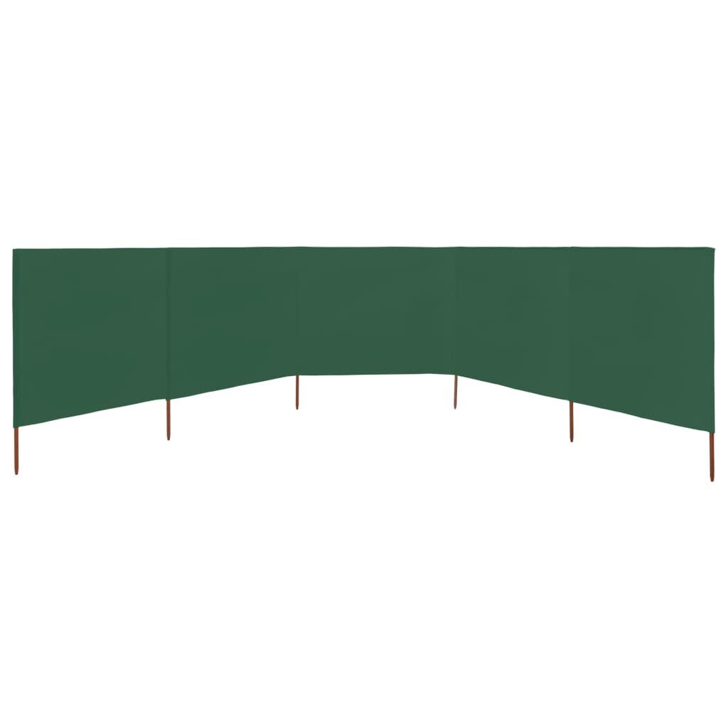 Groen Windscherm 5-Panel 600x160 cm - 54% Korting!