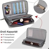 Aeeque Telefoontasje Schoudertas voor Dames van PU Leer, 20 x 12 x 5 cm