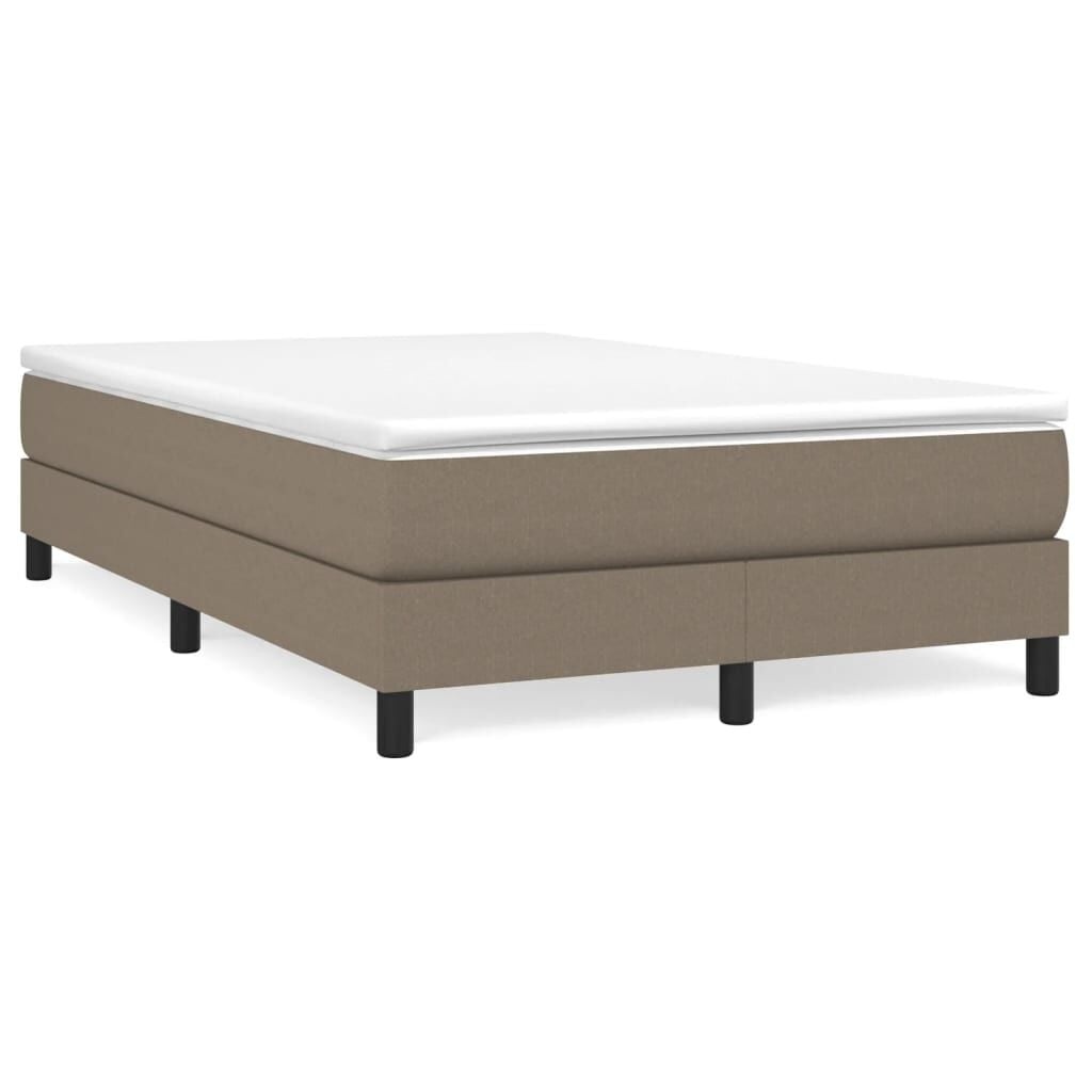vidaXL Bedframe zonder matras 120x200 cm stof taupe