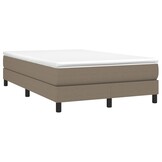 vidaXL Bedframe zonder matras 120x200 cm stof taupe
