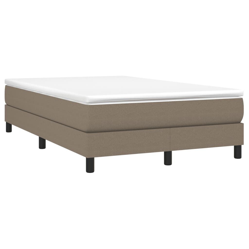 vidaXL Bedframe zonder matras 120x200 cm stof taupe