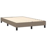 vidaXL Bedframe zonder matras 120x200 cm stof taupe