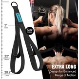 Vulken Tricep Rope Cable Attachment - Zwart - Twee lengtes: 56 cm en 73 cm