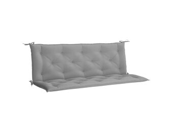 vidaXL Tuinbankkussen 150x(50+50)x7 cm oxford stof grijs