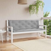 vidaXL Tuinbankkussen 150x(50+50)x7 cm oxford stof grijs