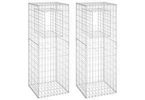 Schanskorf Palen (2 stuks) - 50x50x140 cm - IJzer - 40% Korting
