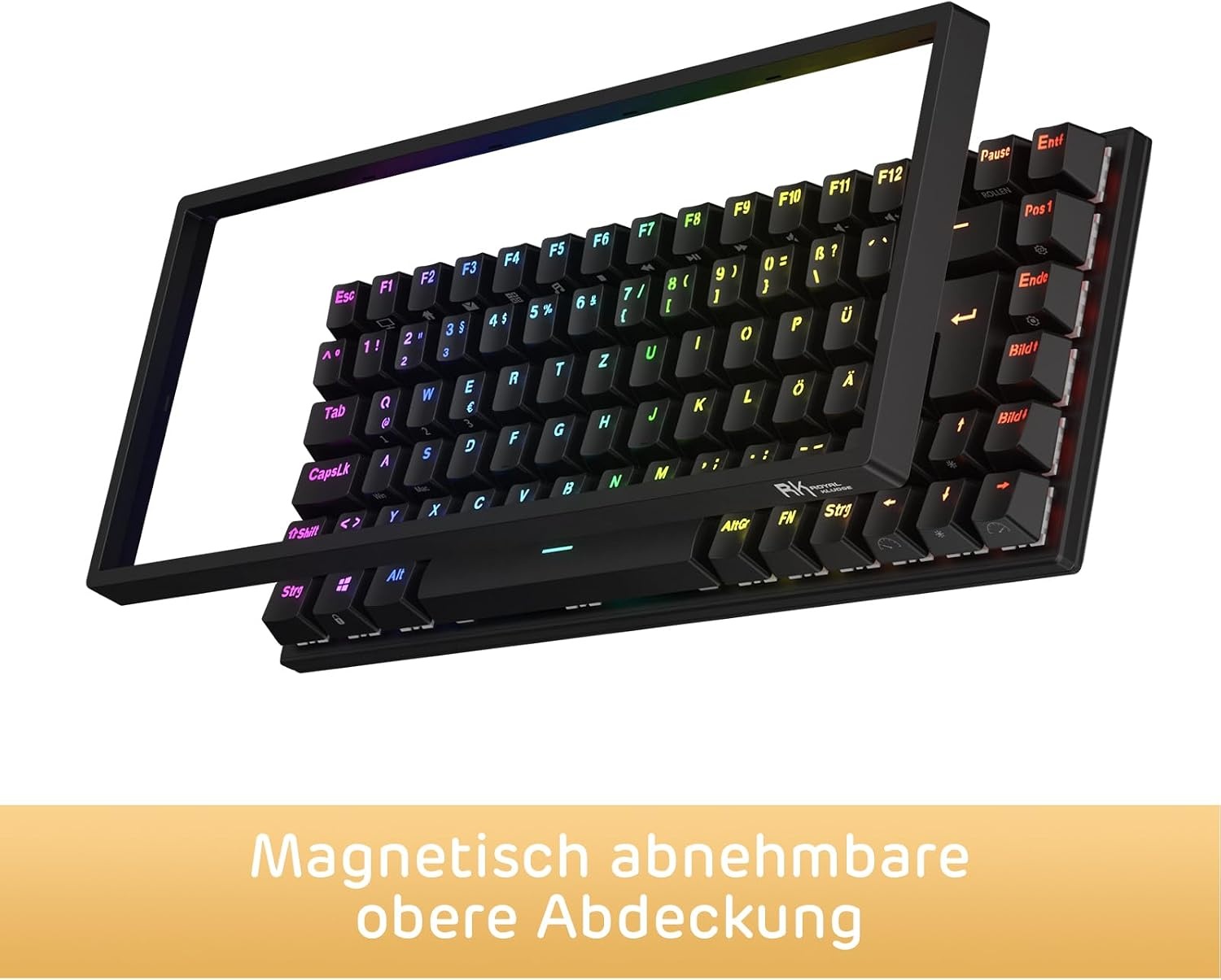 Mechanisch Gaming Toetsenbord QWERTZ 75% RGB - 57% Korting!