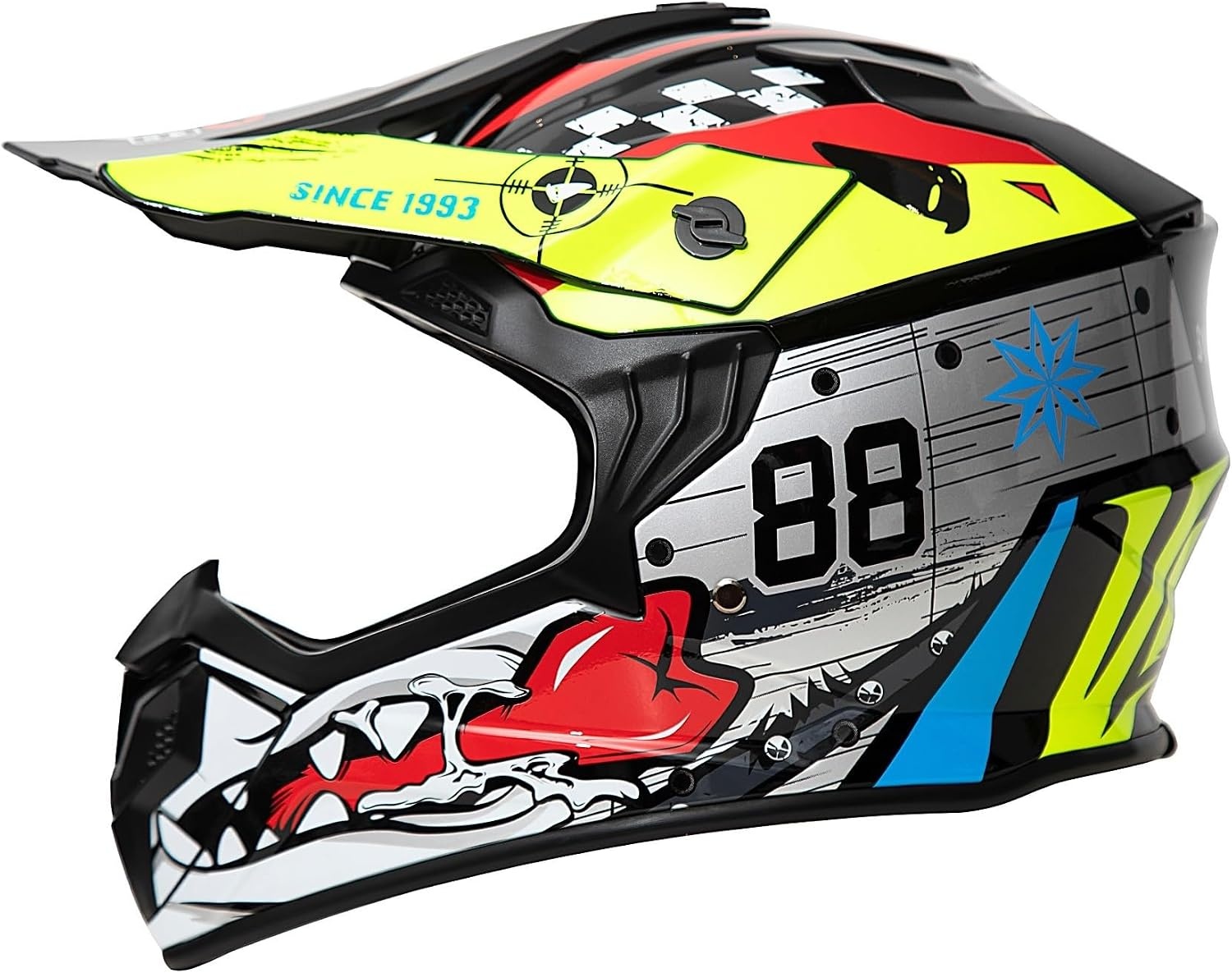 Kindermotocrosshelm Full-Face Zwart L met 34% Korting