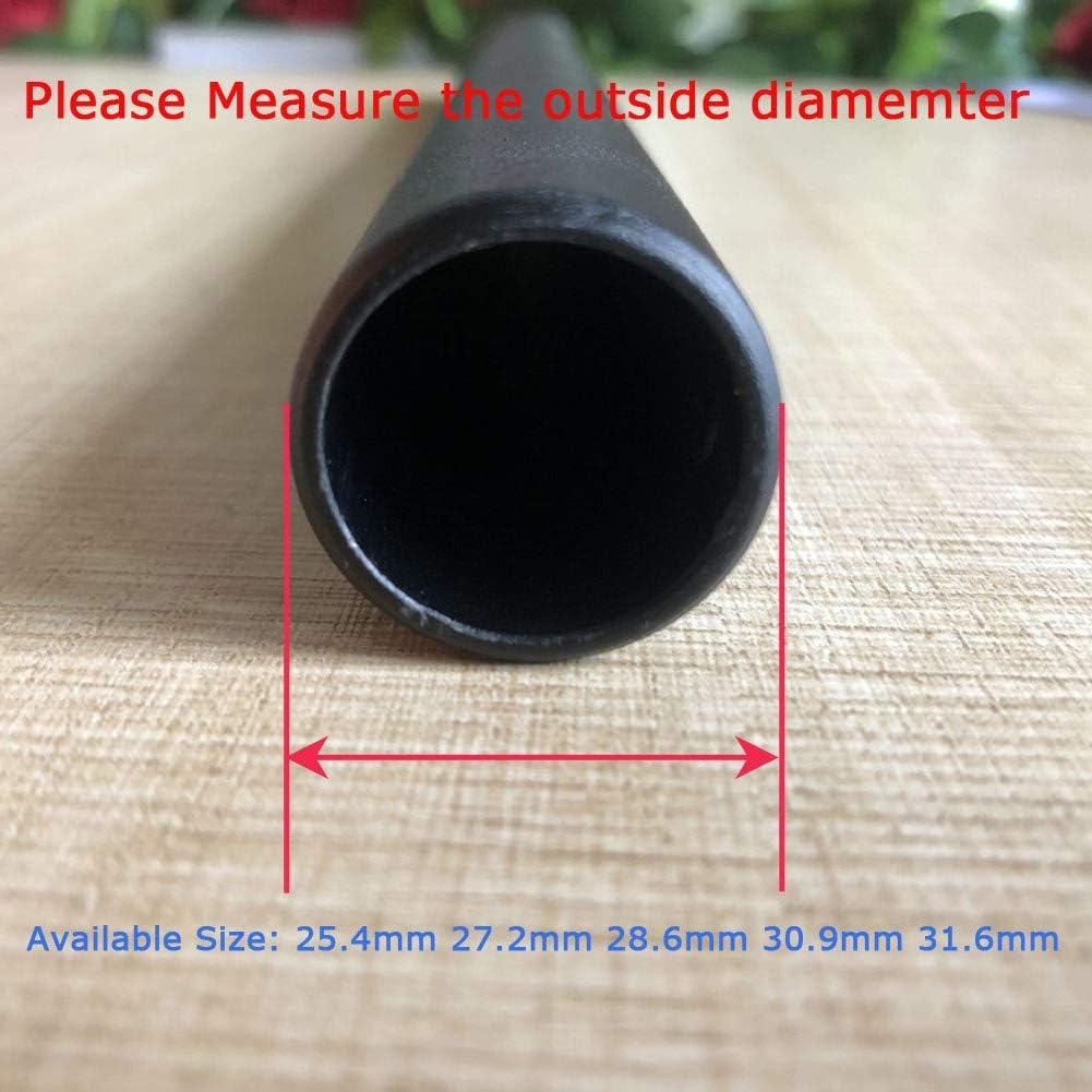 Fietszadelpen MTB Aluminium Zwart 28,6 mm x 350 mm - 32% Korting