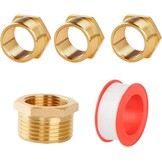 Verloopnippel 3/4" naar 1/2" Messing (4 stuks) - 62% Korting