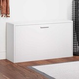 Schoenenkast Wit 80x24x45 cm - Ruimte voor 6 Paren, 34% Korting