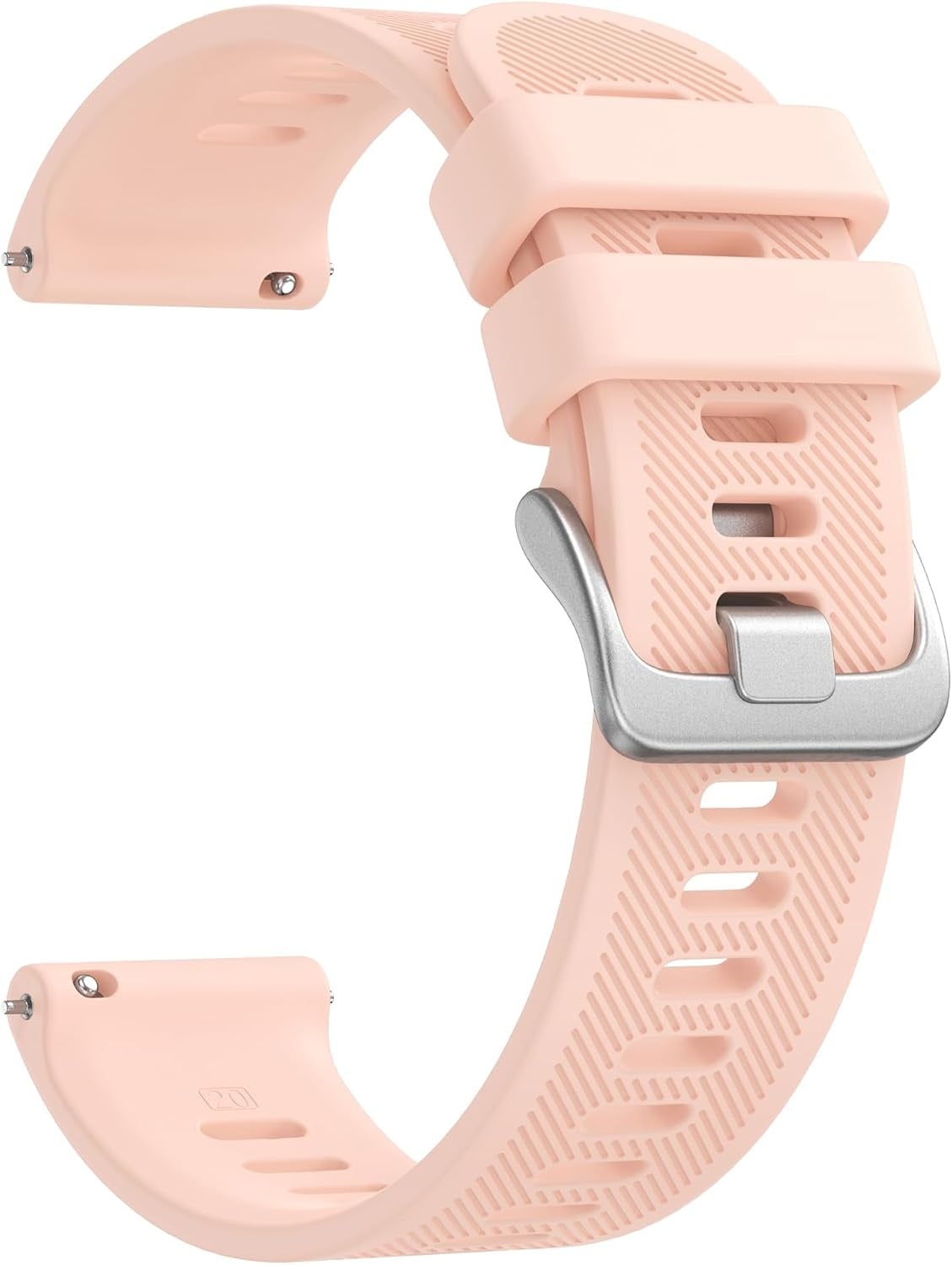 Unisex Siliconen Horlogeband 20mm Twill Roze - 45% Korting