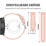 Unisex Siliconen Horlogeband 20mm Twill Roze - 45% Korting