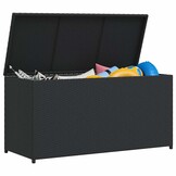 Tuinbox Poly Rattan Zwart 120x50x60 cm - 34% Korting
