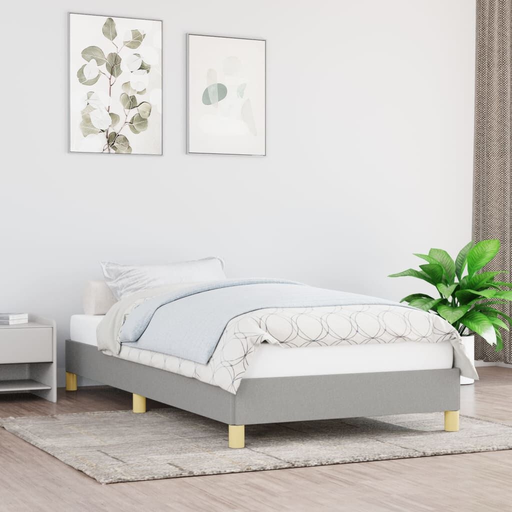 Lichtgrijs Bedframe van Stof 90x200 cm - 34% Korting!