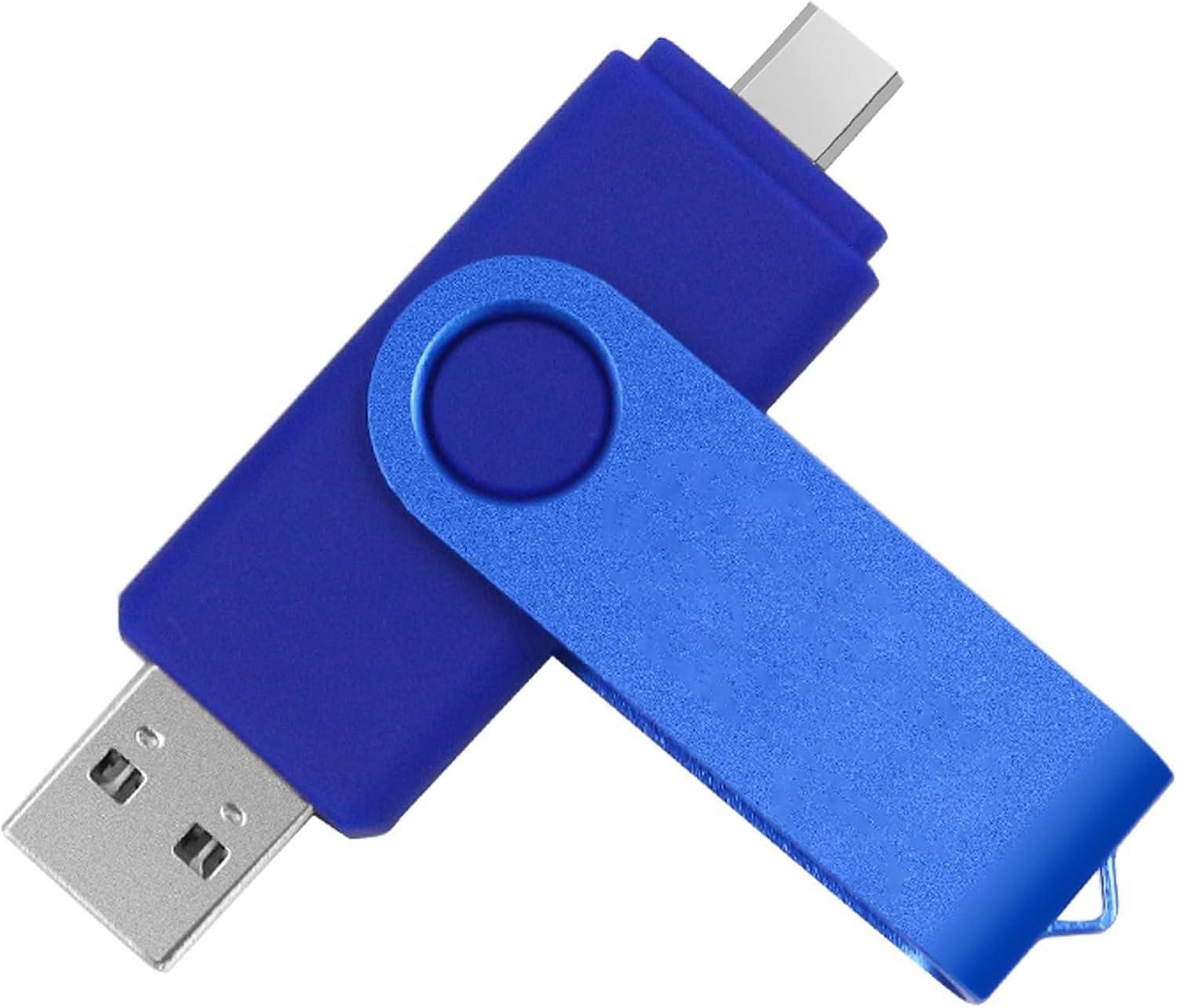 USB-Stick 512GB voor Android & PC - Dual USB 2.0 & Type-C (Blauw) - 32% Korting