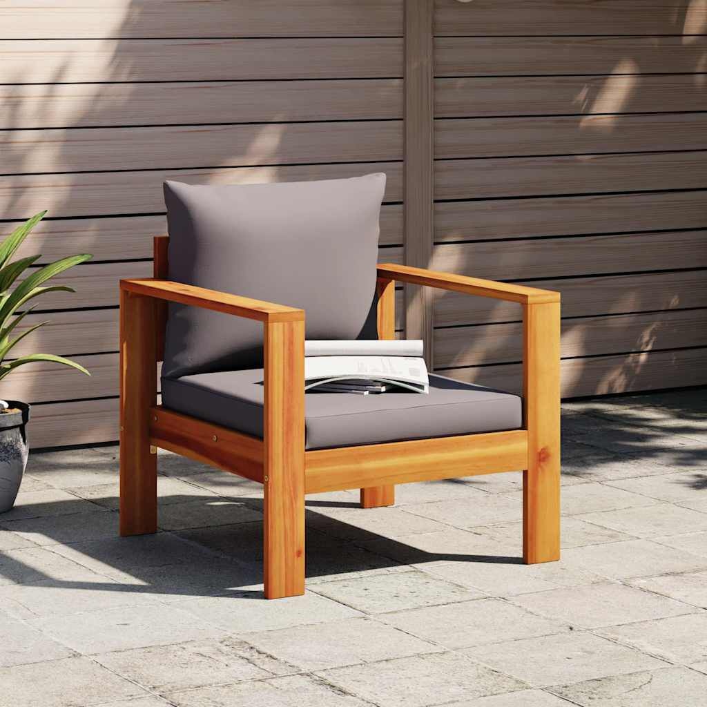 vidaXL Tuinstoel Massief Acaciahout met Kussens - 34% Korting