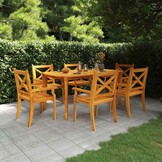 VidaXL Acaciahouten Tuintafel 160x90x75 cm - 59% Korting