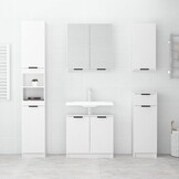Badkamerkast met Spiegel 64x20x67 cm Wit - 34% Korting