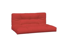 vidaXL Palletkussens Set van 2, Stof Rood - 40% Korting
