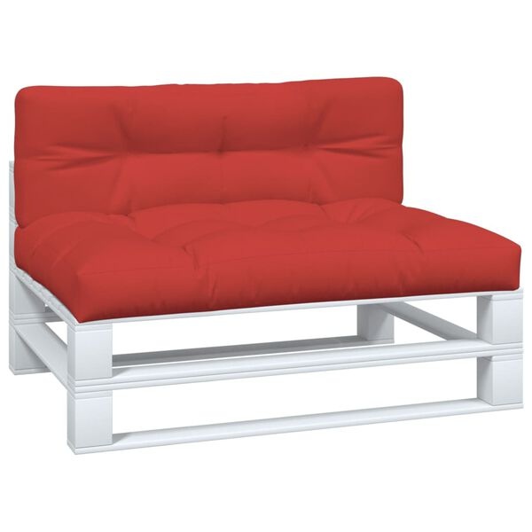 Palletkussens Set 2 Stuks Stof Rood - 34% Korting