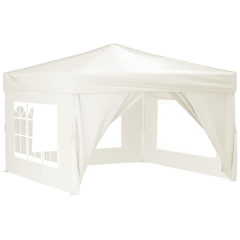 Inklapbare Partytent met Zijwanden 3x3m Crème - 34% Korting