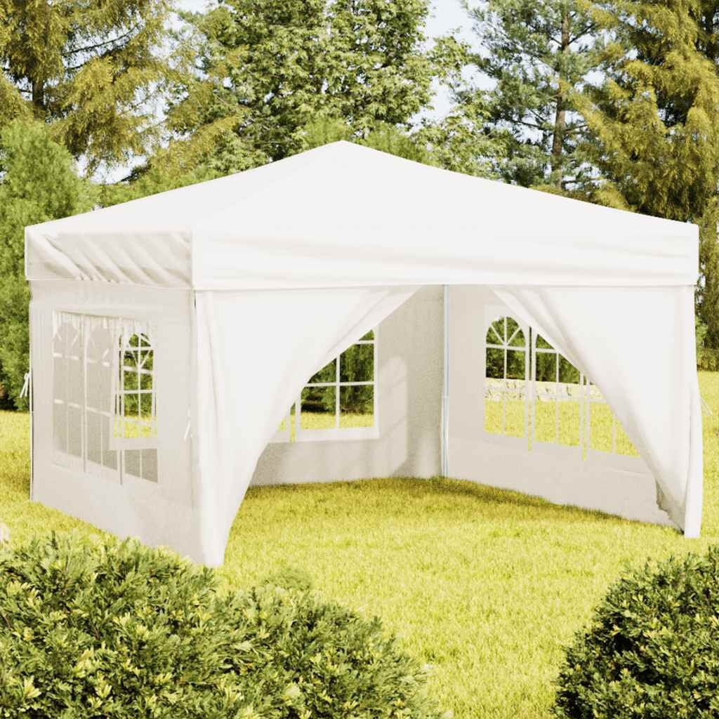 Inklapbare Partytent met Zijwanden 3x3m Crème - 34% Korting