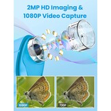 Digitale Kinder Microscoop 1000x Vergroting met IPS Scherm & LED