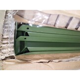 VidaXL Plantenbakken 2 st, Olijfgroen Staal, 40x34,5x70 cm (53% Korting)