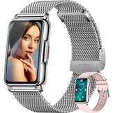 Smartwatch Dames Roze - 1,47 inch, Hartslag, SpO2, 124 Sporten - 29% Korting