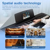 Digitale Piano 88 Toetsen met Hameractie | 2x 25W Speakers | 34% Korting