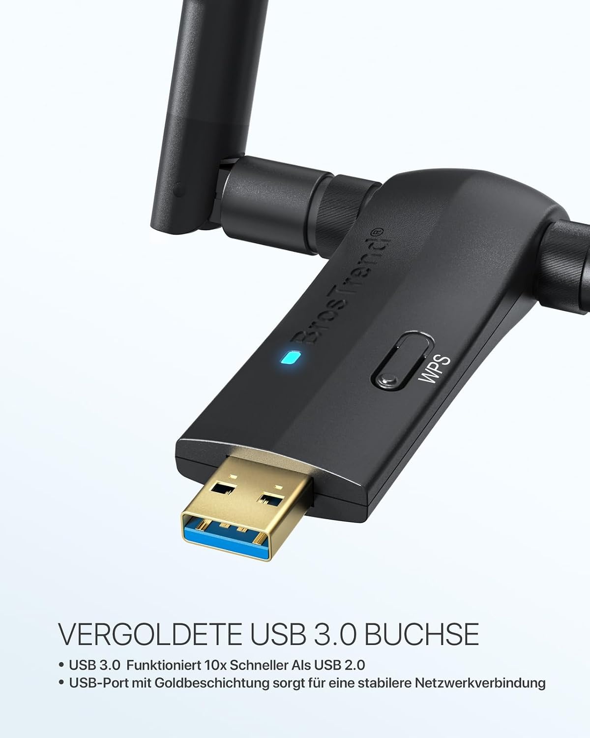 Snelle WiFi Adapter AC1200 met 2 Antennes & 28% Korting