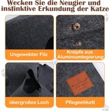 Interactieve Kattenspeelmat & Krasmat - Grijs - 57% Korting