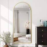 Gouden Boog Vloerspiegel 60x165 cm | 33% Korting | Staand of Wandmontage