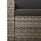 Loungeset met kussens, Poly Rotan, Grijs - 35% Korting!