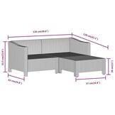 Loungeset met kussens, Poly Rotan, Grijs - 35% Korting!