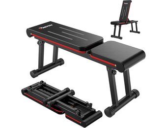 Verstelbare Halterbank - Inklapbaar & 300KG Capaciteit - 53% Korting