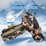Antislip Stijgijzers met 32 Spikes - Maat L - Zwart - 31% Korting