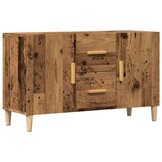 Dressoir 100x36x60 cm Bewerkt Hout - Oudhoutkleurig met 34% Korting