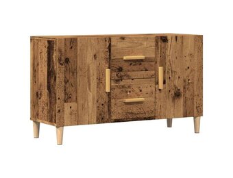 Dressoir 100x36x60 cm Bewerkt Hout - Oudhoutkleurig met 34% Korting