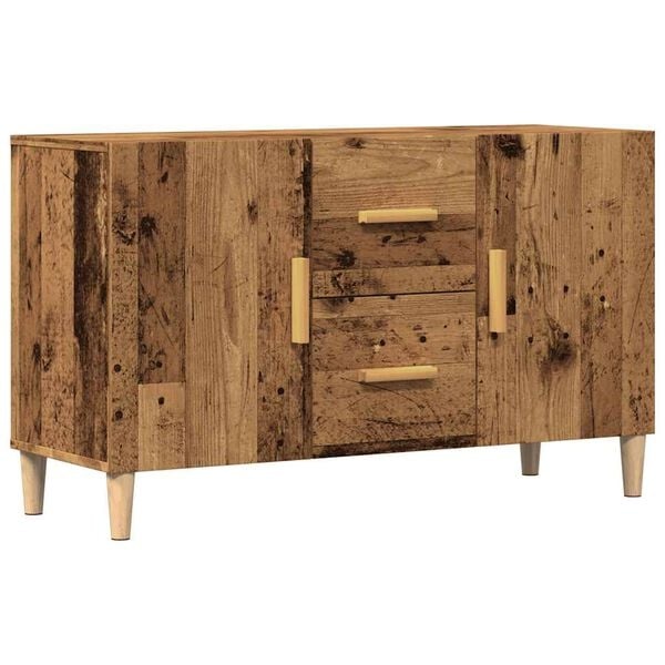 Dressoir 100x36x60 cm Bewerkt Hout - Oudhoutkleurig met 34% Korting