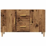 Dressoir 100x36x60 cm Bewerkt Hout - Oudhoutkleurig met 34% Korting
