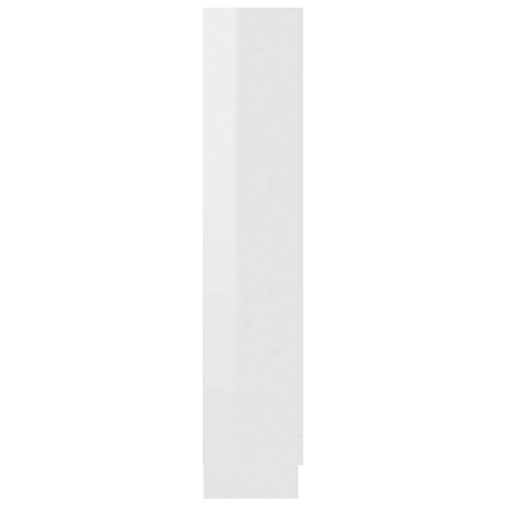Vitrinekast Hoogglans Wit 82,5x30,5x150 cm - 55% Korting!