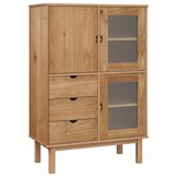 Hoge Kast OTTA - Grenenhout - 85x43x125 cm - 55% Korting