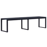 Tuinbank 180 cm PS-plaat zwart - 35% Korting