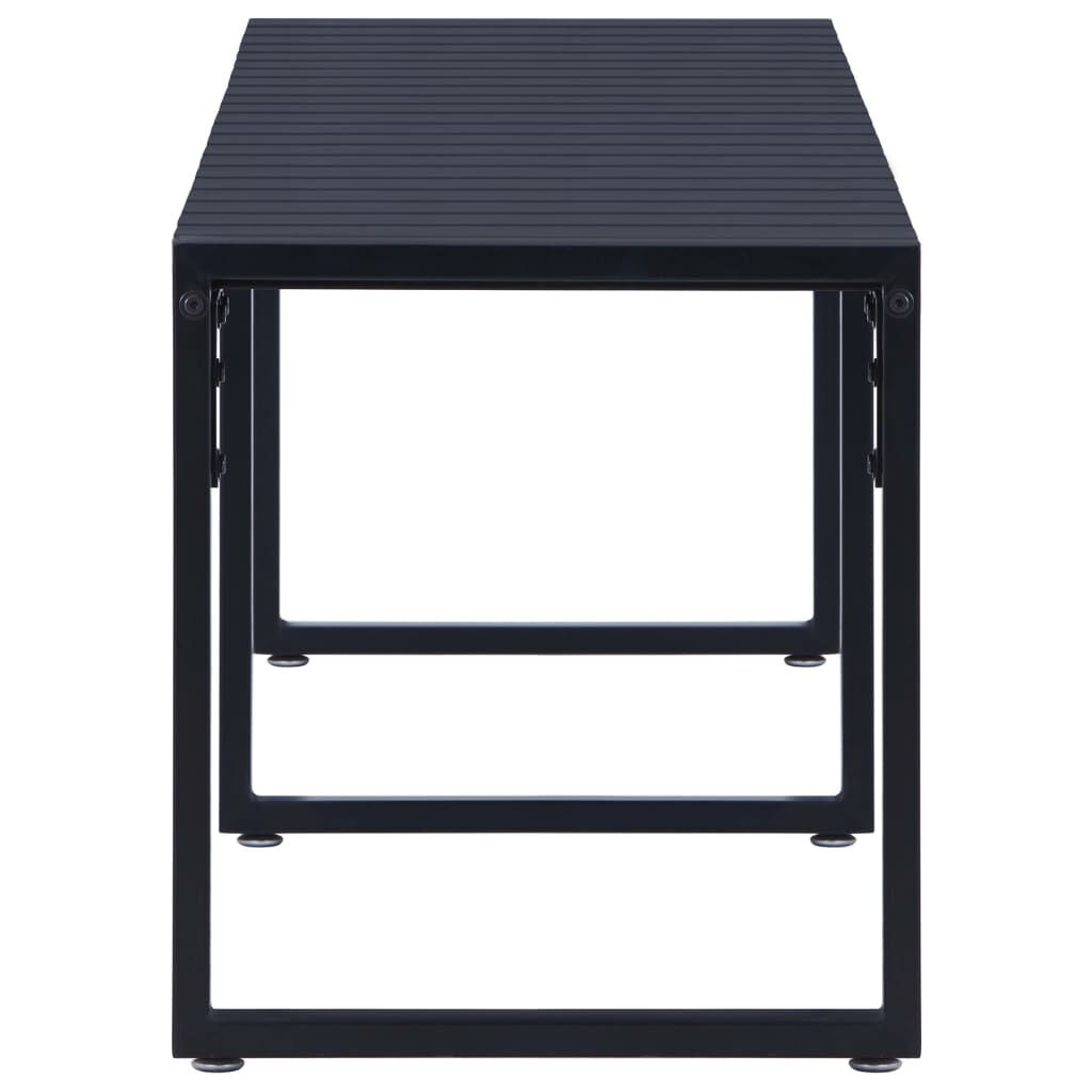 Tuinbank 180 cm PS-plaat zwart - 35% Korting