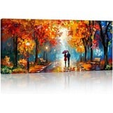 Abstract Canvas Schilderij 'Geluksboom' 120x50 cm - 29% Korting