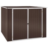 Bruine Tuinschuur van Gegalvaniseerd Staal (195x198x159 cm) - 35% Korting