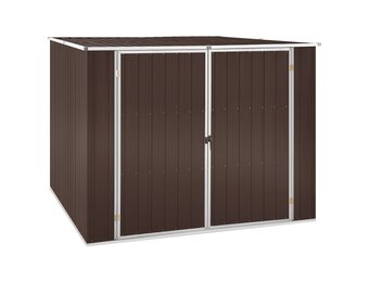 Bruine Tuinschuur van Gegalvaniseerd Staal (195x198x159 cm) - 35% Korting